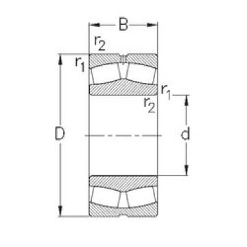 spherical roller bearing axial load 239/710-MB-W33 NKE