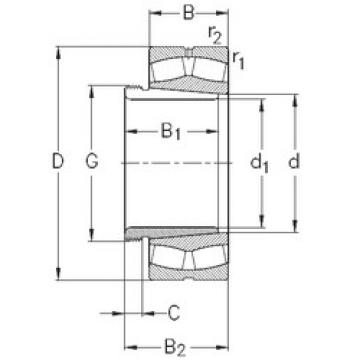 Spherical Roller Bearings 22212-E-K-W33+AHX312 NKE