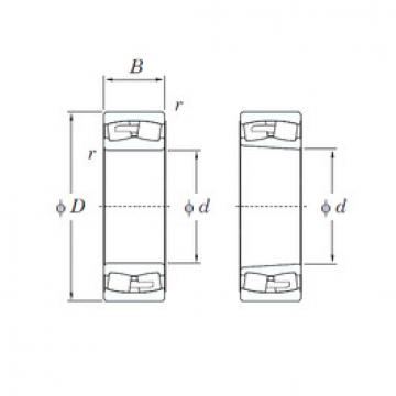 spherical roller bearing axial load 24038RHA KOYO