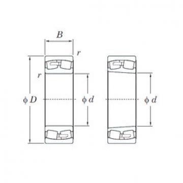 spherical roller bearing axial load 23240RK KOYO