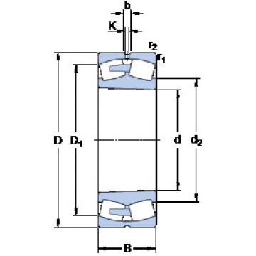 spherical roller bearing axial load 23992 CAK/W33 SKF