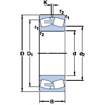 spherical roller bearing axial load 248/1180 CAFA/W20 SKF