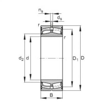 spherical roller bearing axial load 24134-E1-2VSR FAG