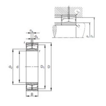 spherical roller bearing axial load 24176-E1 FAG