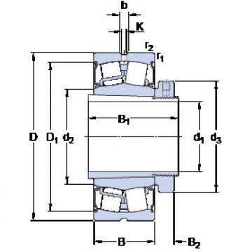 spherical roller bearing axial load BS2-2226-2CS5K/VT143 + H 2326 L SKF