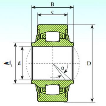 spherical roller bearing axial load GE 16 RB ISB