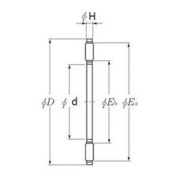 needle roller thrust bearing catalog AXK1100 NTN