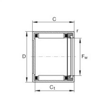 needle roller thrust bearing catalog BK1012-RS INA