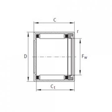 needle roller thrust bearing catalog BK1614-RS" INA