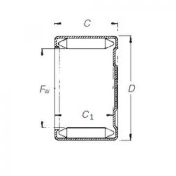 needle roller thrust bearing catalog DLF 22 16 Timken