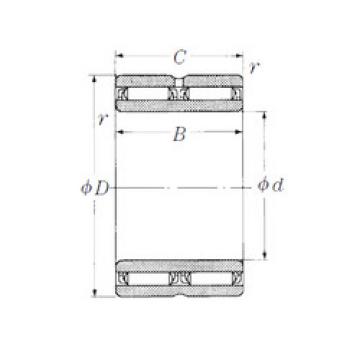 needle roller bearing sleeve NAFW122420 NSK