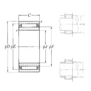 needle roller bearing sleeve NAO-15×28×13 NTN