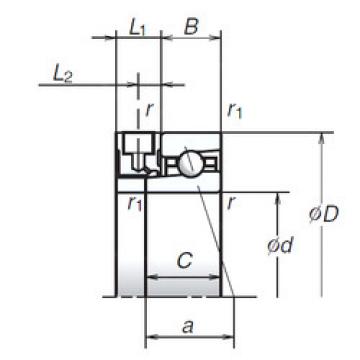 angular contact ball bearing installation 90BNR19XE NSK