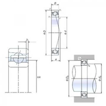 angular contact ball bearing installation 80BNR19H NSK