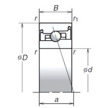 angular contact ball bearing installation 80BER20SV1V NSK