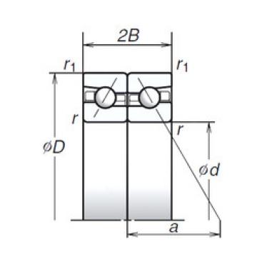 angular contact ball bearing installation 80BTR10H NSK