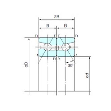 Angular Contact Ball Bearings 75TAH10DB NACHI