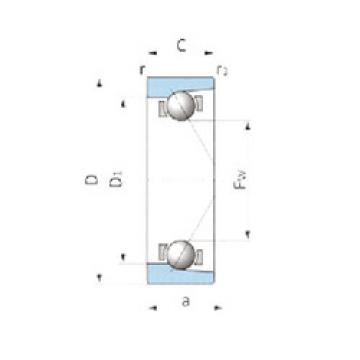 angular contact ball bearing installation ASB1947 IJK