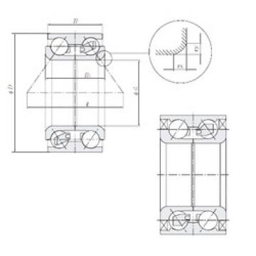 angular contact ball bearing installation AU0815-2/L260 NTN