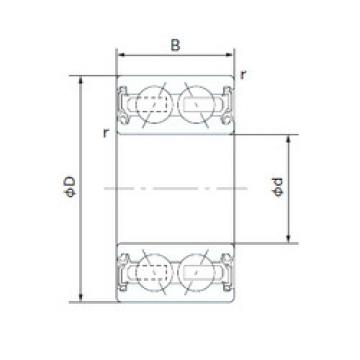 angular contact thrust bearings 35BG05S7G-2DL NACHI