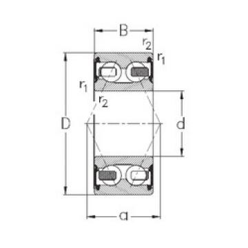 angular contact thrust bearings 3200-B-2RSR-TV NKE