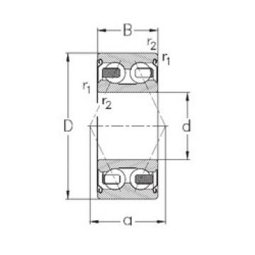 angular contact thrust bearings 3201-B-2Z-TV NKE