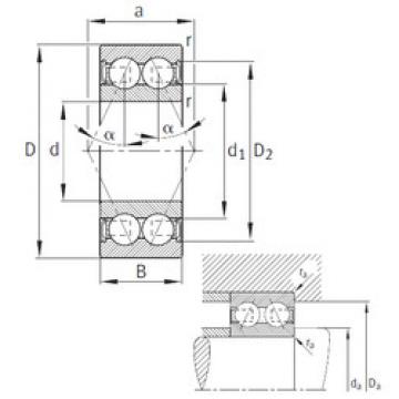 angular contact thrust bearings 3203-B-2RSR-TVH FAG