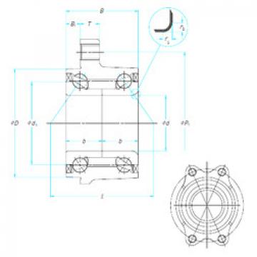 angular contact thrust bearings 43BWK04 NSK