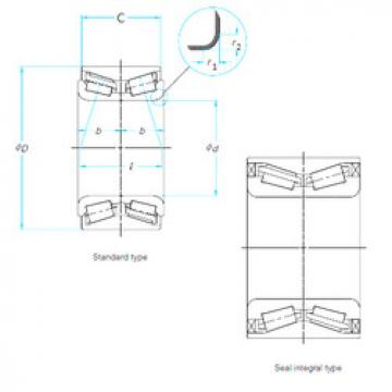 angular contact thrust bearings 46T080604-1LFTCS76 KOYO