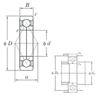 angular contact thrust bearings 6204BI KOYO