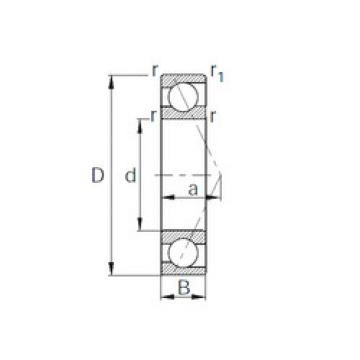 angular contact ball bearing installation 7301 CYSD