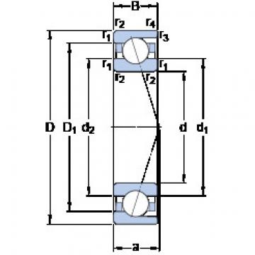 Angular Contact Ball Bearings 71818 CD/HCP4 SKF