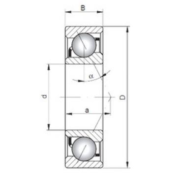 angular contact thrust bearings 7017 B ISO