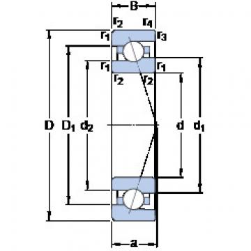 angular contact thrust bearings 7000 ACE/HCP4A SKF