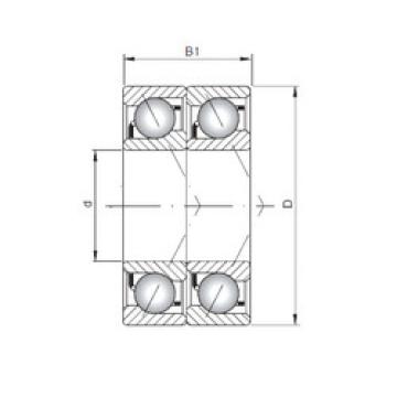 angular contact ball bearing installation 7306 ADT ISO