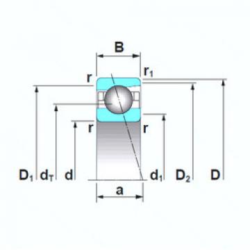 Angular Contact Ball Bearings 7200CTRSU NSK