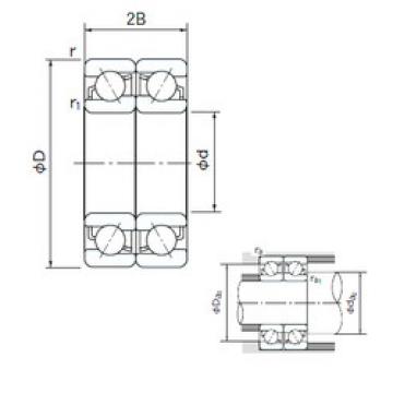 angular contact thrust bearings 7007CDF NACHI