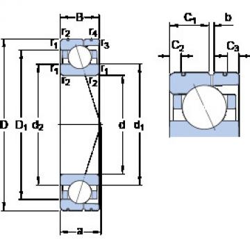 Angular Contact Ball Bearings 71911 ACD/P4AL SKF