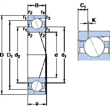 Angular Contact Ball Bearings 71914 CD/P4AH1 SKF