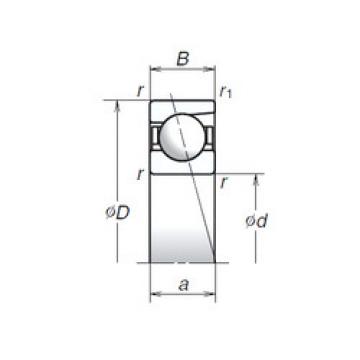 angular contact ball bearing installation 726A NSK