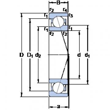 Angular Contact Ball Bearings 719/8 ACE/P4A SKF