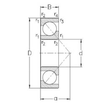 angular contact ball bearing installation 7301-BE-TVP NKE