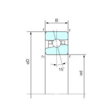 angular contact ball bearing installation BNH 011 NACHI