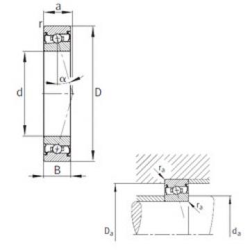 angular contact ball bearing installation HCS7006-C-T-P4S FAG