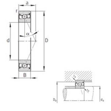 angular contact ball bearing installation HSS7006-E-T-P4S FAG