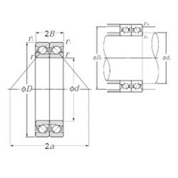 angular contact ball bearing installation HTA005DB NTN