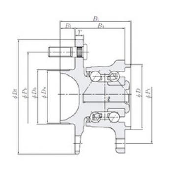 angular contact ball bearing installation HUB262-8 NTN