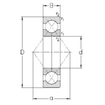 angular contact ball bearing installation QJ214-MPA NKE