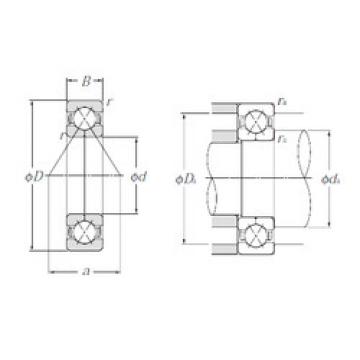 angular contact ball bearing installation QJ214 NTN