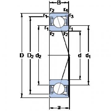 angular contact ball bearing installation S7003 CD/HCP4A SKF